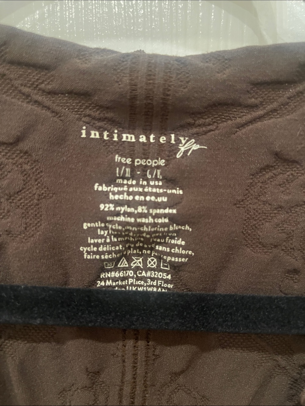 Free People- Brown Textured V-Neck Sleeveless Tank S:L/XL - Picture 2 of 3